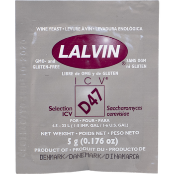 ICV-D47 Dry Wine Yeast (5 g)