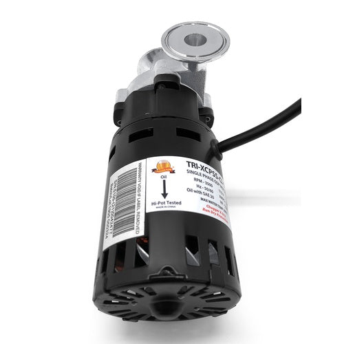 X-Dry Series Tri-Clamp Chugger Pump (Center Inlet) - Stainless Steel