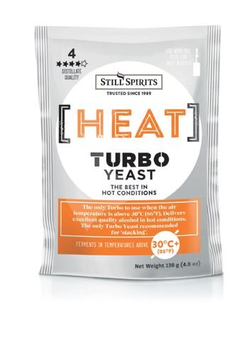 5x Still Spirits Heat Turbo Yeast 138g Temperature Tolerant