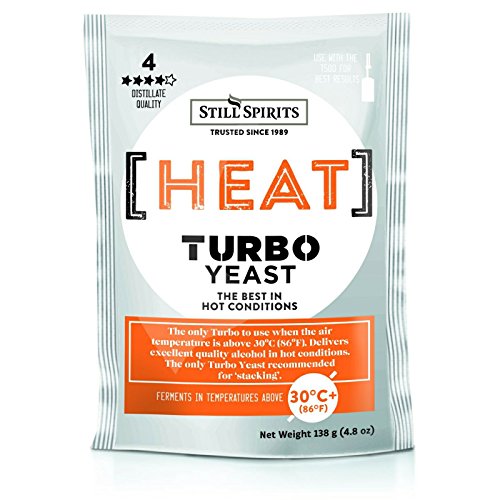 5x Still Spirits Heat Turbo Yeast 138g Temperature Tolerant