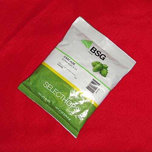 HOPS CASCADE 8oz FACTORY PACKED PELLET HOPS for American Craft Beer Brewing