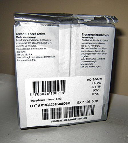 WINE YEAST EC-1118 500g BULK PACK FOR HIGH ALCOHOL FERMENTATIONS