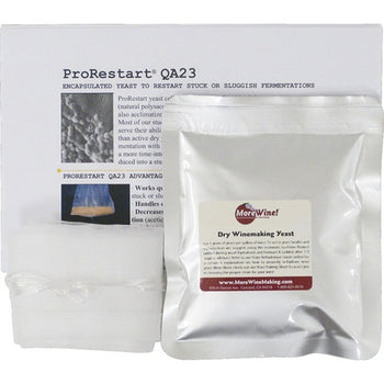 Encapsulated Wine Yeast - ProRestart Uvaferm 43 (83 g) & 1 mesh bag