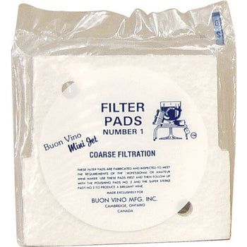 Mini Jet Filter Pads - 8.0 micron (#1) - Pack of 3