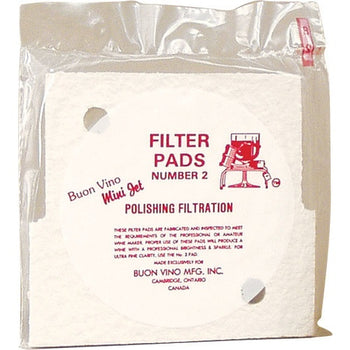 Mini Jet Filter Pads - 2.0 micron (#2) - Pack of 3