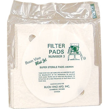 Mini Jet Filter Pads - 0.5 micron (#3) - Pack of 3