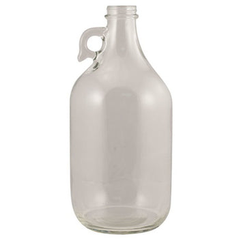 Glass Bottles - 1/2 Gallon Flint Jug with Handle - Case of 6