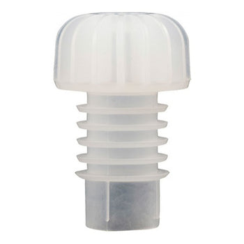 Champagne Stoppers - White Plastic - Pack of 25
