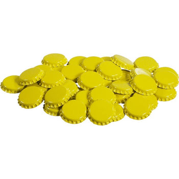 Bottle Caps - Yellow - Oxygen absorbing - Case of 10,000