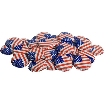 Bottle Caps - American Flag - Oxygen absorbing - Case of 10,000