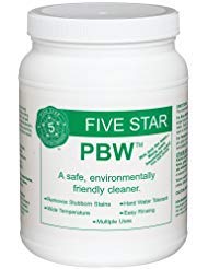 Five Star PBW Cleaner (Powdered Brewery Wash), 4-Pound Jar by Five Star