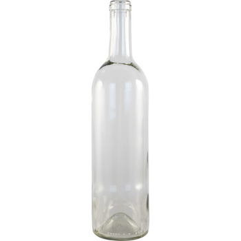 750 mL Clear Bordeaux Wine Bottles - Case of 12