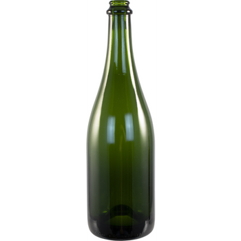 750 mL Green Champagne Bottles - Case of 12