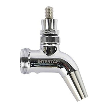 Intertap D1210 Forward Sealing Beer Faucet (Stainless Steel),Small