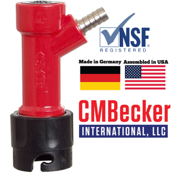 CM Becker Pin Lock Quick Disconnect - 3 Pin Liquid Out - Barbed