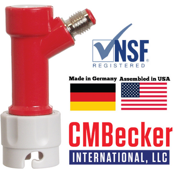 CM Becker Pin Lock Quick Disconnect - 2 Pin Gas In - Threaded