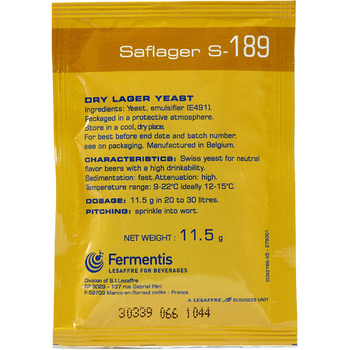 Fermentis Dry Yeast - Saflager S-189