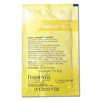 Fermentis Dry Yeast - Saflager S-23 (11.5 g) (Pack of 5)