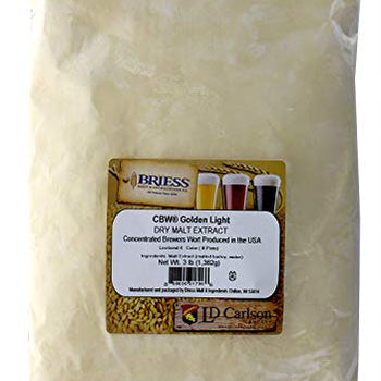 Briess-1E-HKKA-3YTM Light Dry Malt Extract 3lbs for Home Brewing,Beige