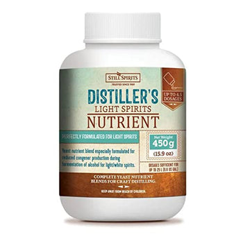 Still Spirits Yeast Nutrient DISTILLER'S LIGHT SPIRITS Nutrient 450g Bottle for Reduced Congener