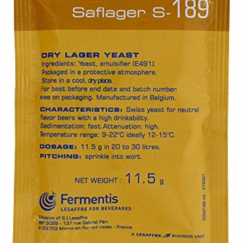Fermentis - FBA_s-189 11.5g Saflager S-189 Dry Lager Yeast