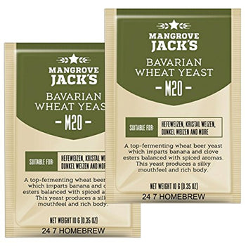 2x Mangrove Jack’s Yeast M20 Bavarian Wheat Craft Series Yeast 10g treats 23L