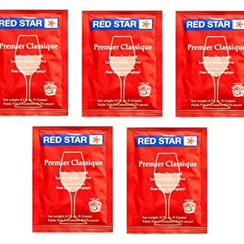 North Mountain Supply-RS-PC-5 Red Star Premier Classique Wine Yeast - Pack of 5 - With North Mountain Supply Freshness Guarantee