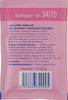 Fermentis Dry Yeast - Saflager W-34/70 (11.5 g)