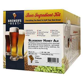 Brewer's Best - Home Brew Beer Ingredient Kit (5 gallon), (Blueberry Honey Ale)