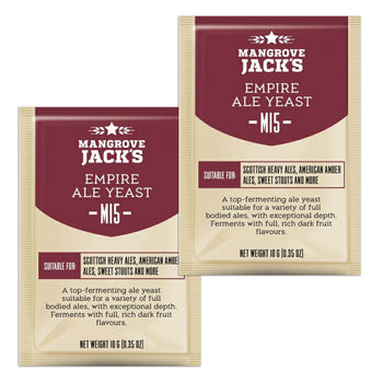 2X Mangrove Jack's Craft Series Yeast M15 Empire Ale (10g)